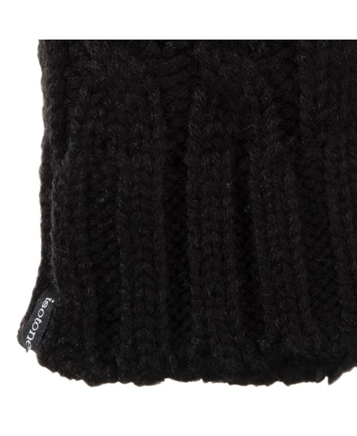 Isotoner Signature Women's Lined Chunky Cable Knit Mittens Gloves Macy's