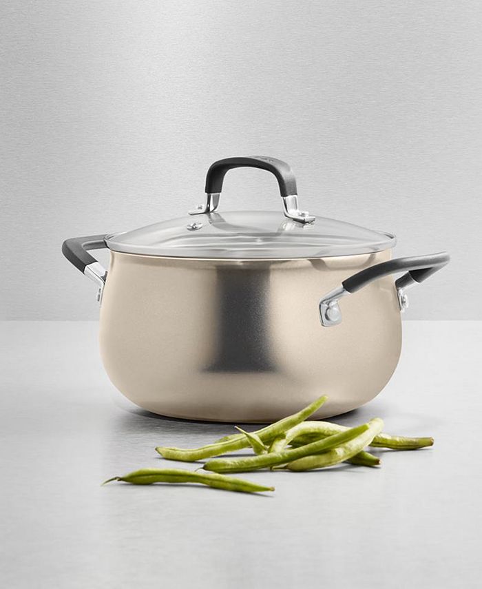 Belgique Hard-Anodized 3-Qt. Soup Pot with Lid, Created for Macy's