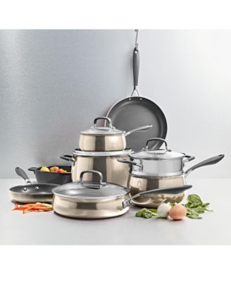 Belgique - Nonstick Aluminum Champagne 12-Pc. Cookware Set