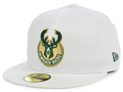 New Era - Milwaukee Bucks Sanded White 59FIFTY Cap