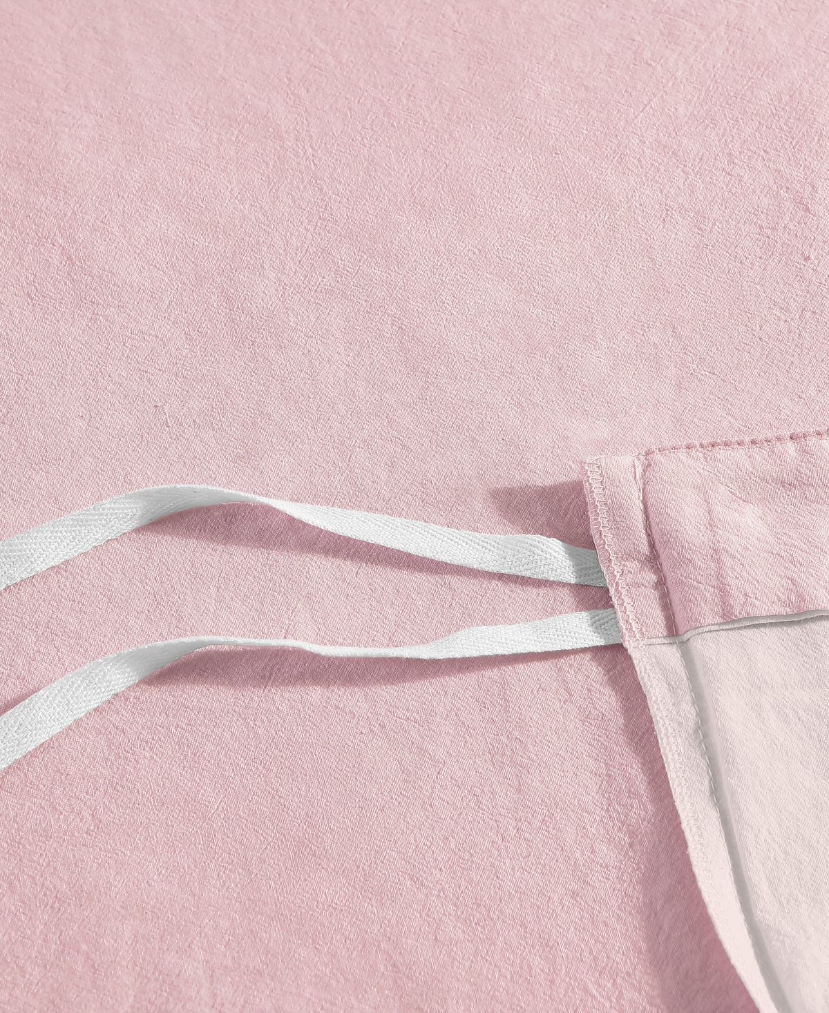 Ultra Soft Valatie Cotton Garment Washed Dyed Reversible 3 Piece Duvet Cover Set, - Blush