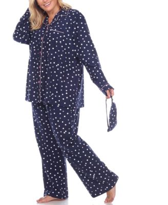 Women's Plus Size Pajama Set, 3 Piece