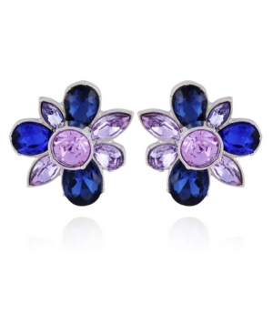 T Tahari Women's Winter Bloom Post Button Earring