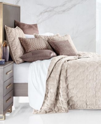 Hotel Collection - Contour Velvet King Coverlet, Created for Macy's