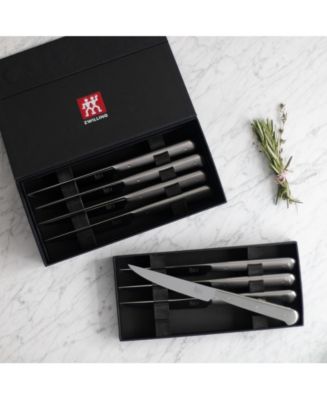 Zwilling J.A. Henckels Stainless Steel 8-Pc. Porterhouse Steak Knife Set - Macy's