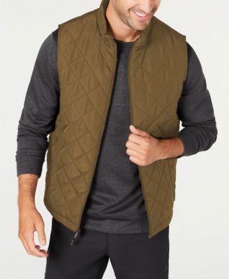 Men's Diamond Quilted Heritage Vest, Created for Macy's