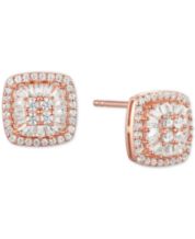 Rose gold earrings hot sale macy's