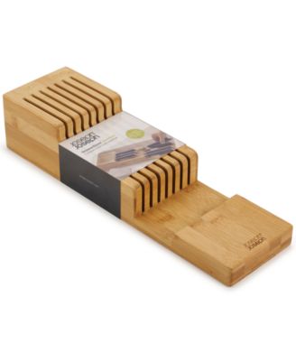 DrawerStore Bamboo 2-Tier Knife Organizer