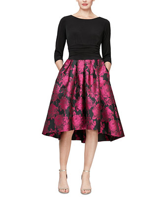 SL Fashions Printed-Skirt High-Low Dress & Reviews - Dresses - Women ...