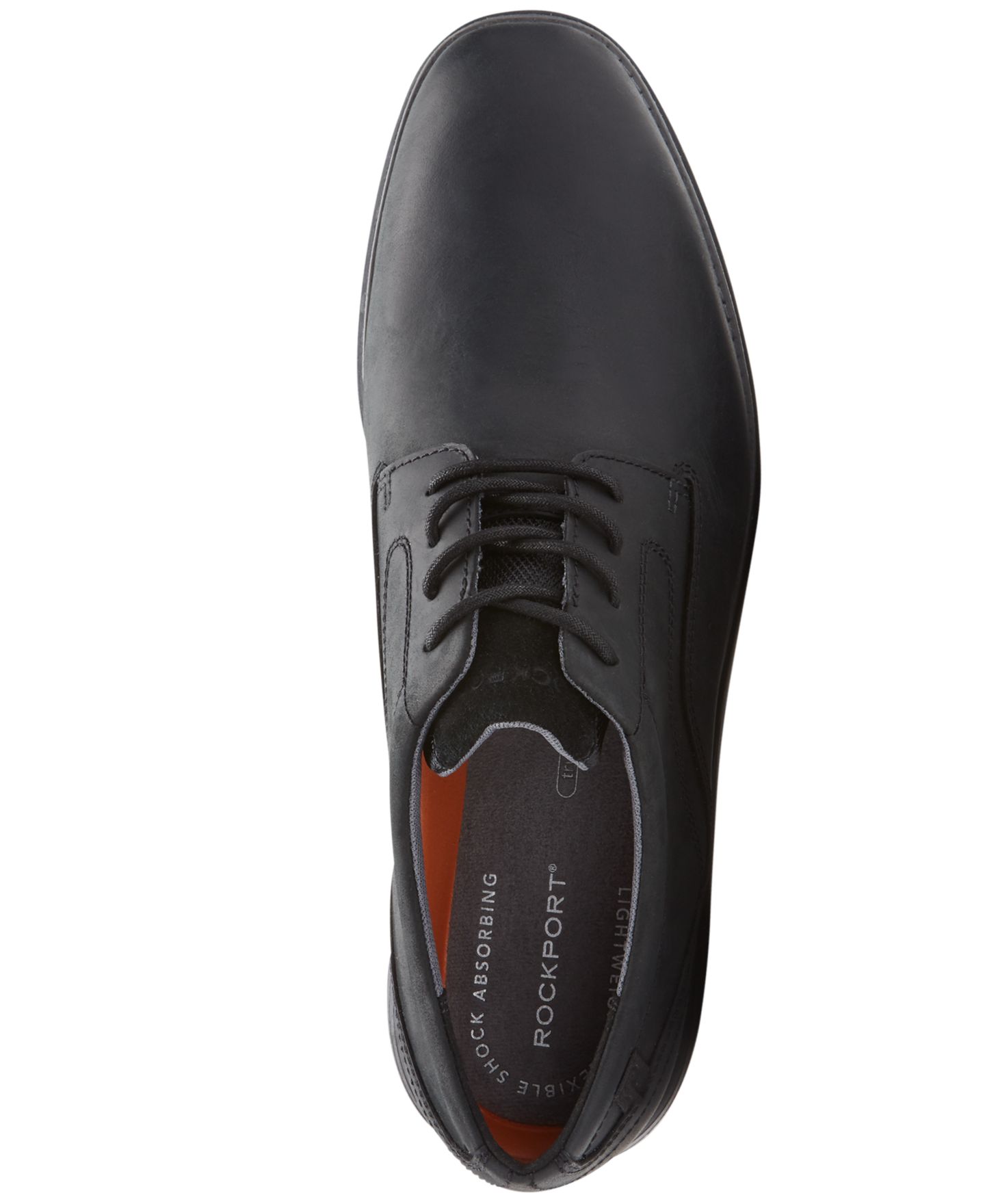 Мужские туфли Rockport Garett Plain Toe Oxford, цвет: Чёрный — фото 5