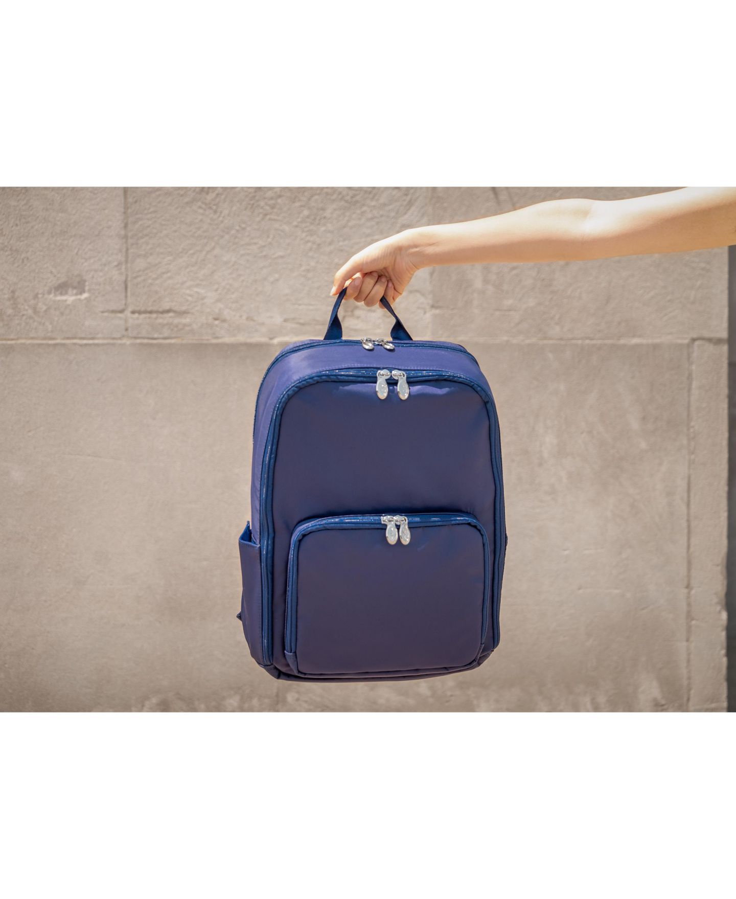 Рюкзак McKlein Transport 15" Nano Tech-Light Nylon Dual-Compartment Laptop & Tablet, цвет: Тёмно-синий — фото 12