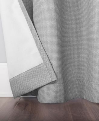 Lindstrom Textured Draft Shield Fleece Insulated Room Darkening Grommet Curtain Panel