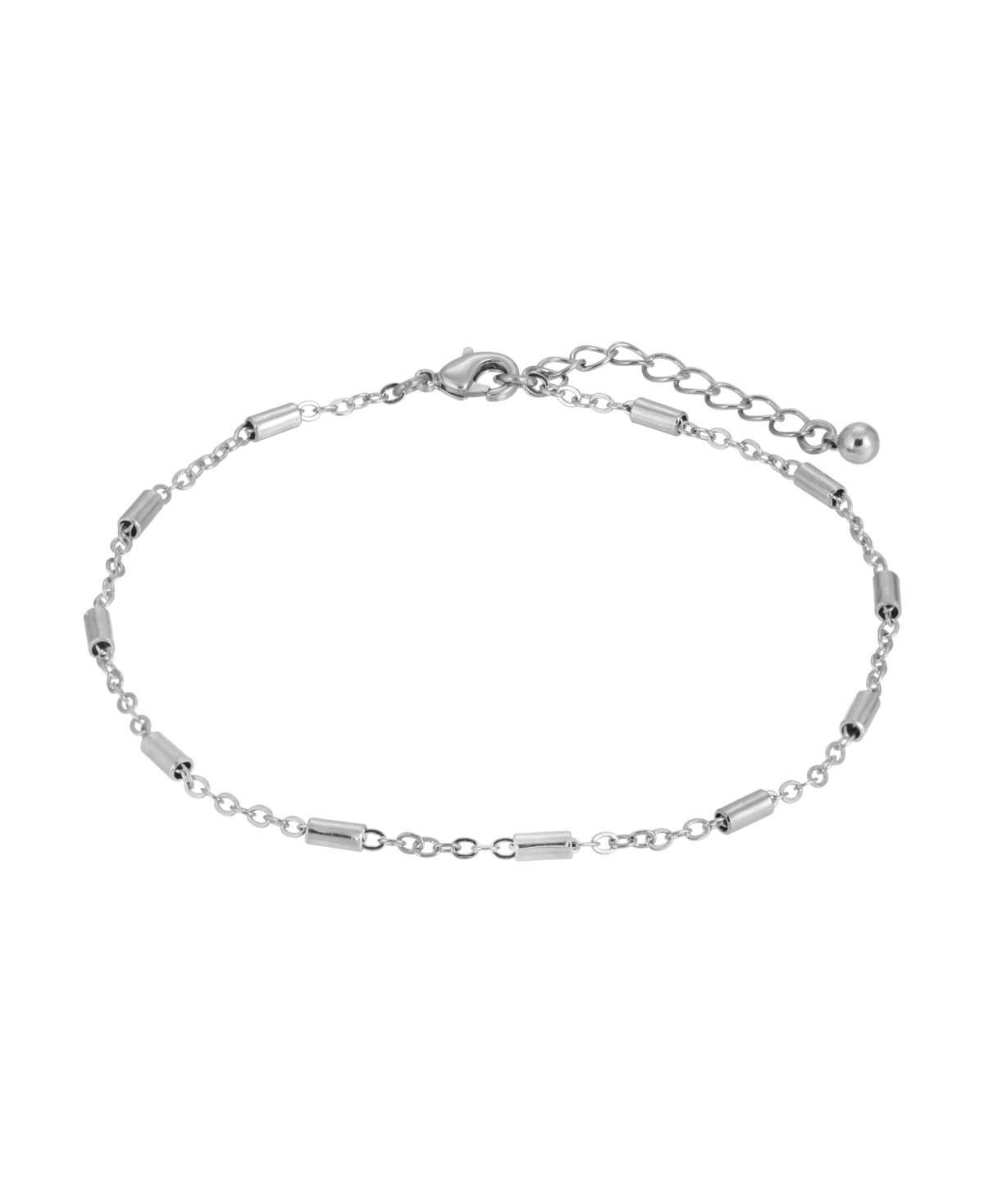 Women's Silver-Tone Chain Anklet - Gray