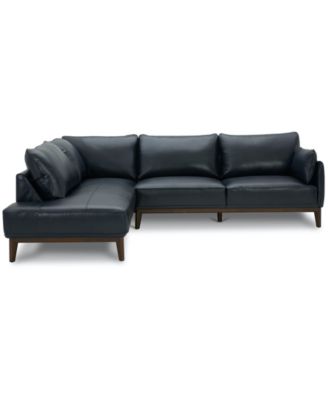 Jollene Leather 2-Pc. Sectional with Chaise, Created for Macy's