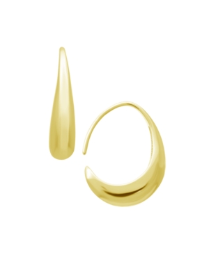 image of Small Graduated Wire Hook Earring in Fine Silver & Gold Plate