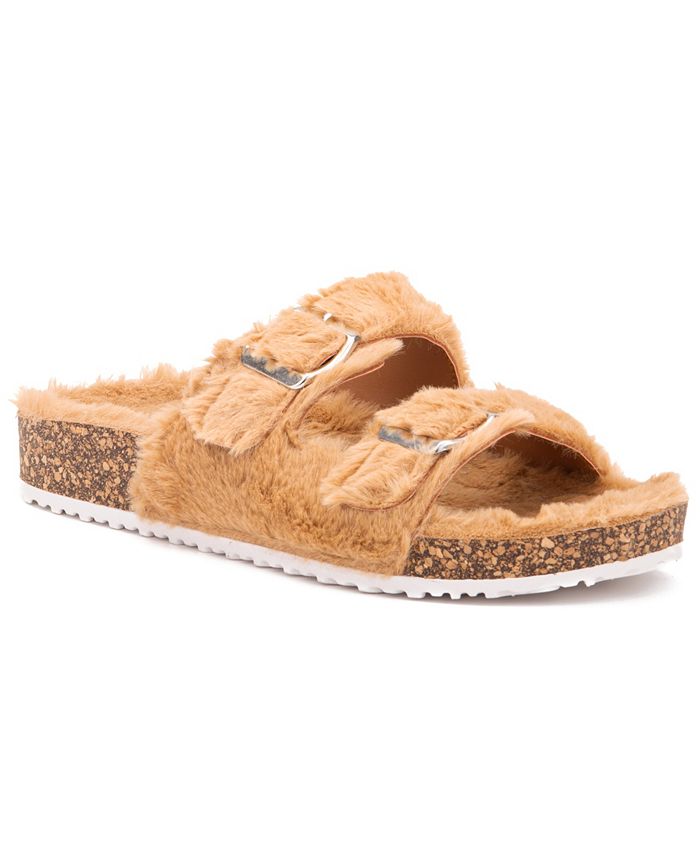Olivia miller deals fur slides