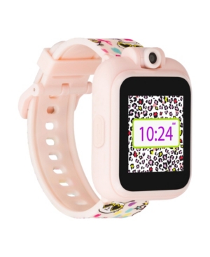 Itouch Kid's Playzoom 2 Blush Cat Print Tpu Strap Smart Watch 41mm In Open Pink
