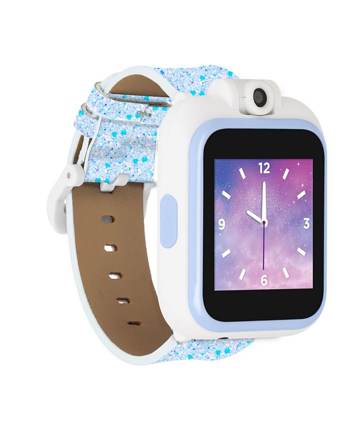 Playzoom Kid s 2 Light Blue Glitter Tpu Strap Smart Watch 41mm