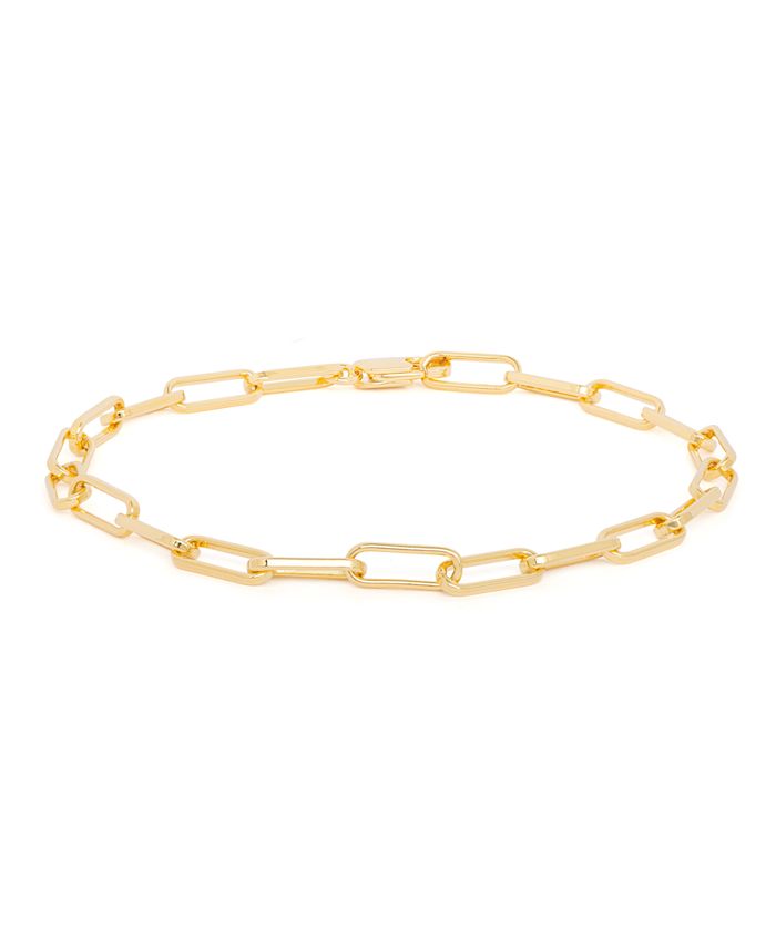 Macy's Paperclip Link Bracelet in Fine Silver Plate & GoldPlate Macy's
