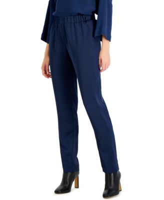 Alfani - Pull-On Straight-Leg Pants, Created for Macy's