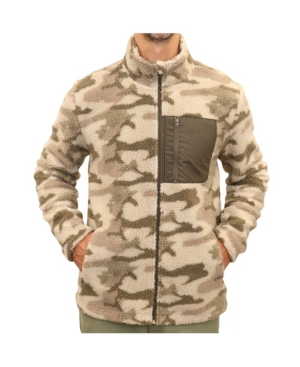 Mountain and Isles Men's Soft Sherpa Three Pocket Full Zip Jacket