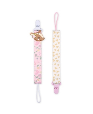 The Peanutshell Deer Pacifier Tether Clip Set of 2