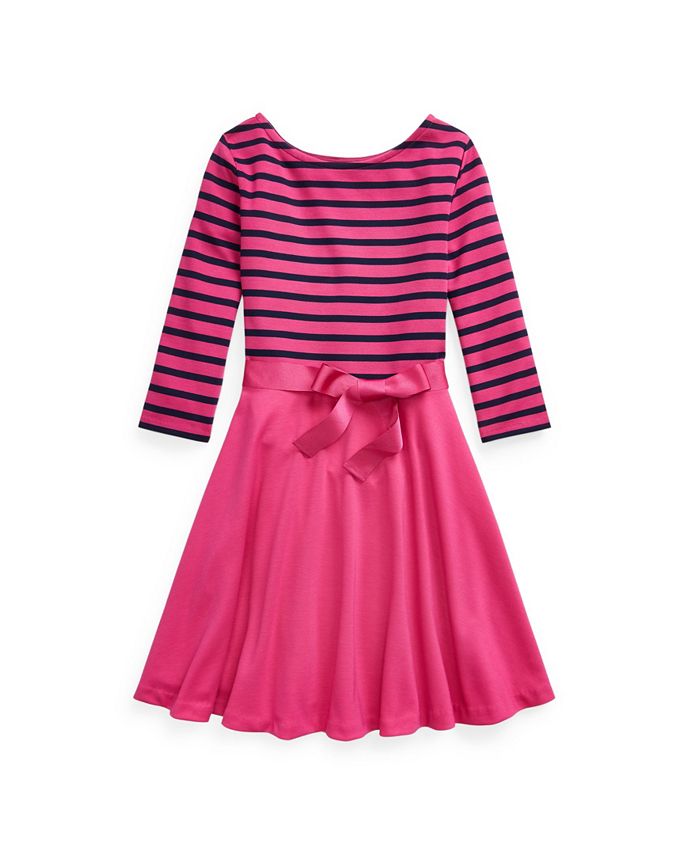 Ralph lauren hotsell striped ponte dress