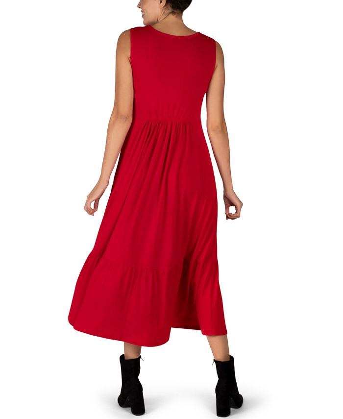 Robbie Bee Sleeveless Tiered Maxi Dress & Reviews - Dresses - Women ...