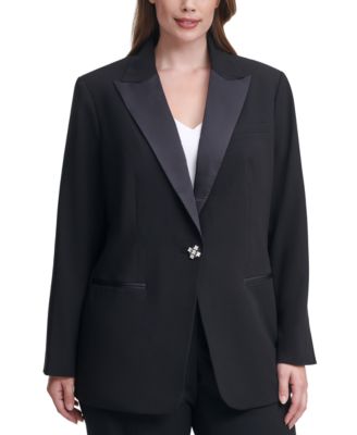 women's tuxedo suit calvin klein