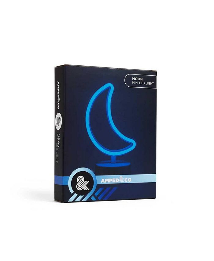 Amped Moon Mini LED Neon Desk Light Macy's