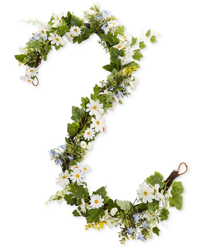 Martha Stewart Collection Artificial Daisy Garland, Created for Macy's ...