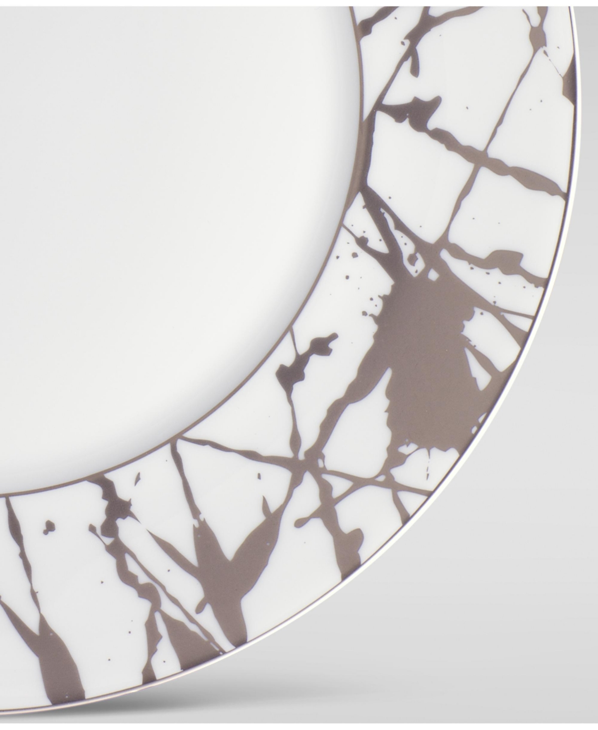 Noritake Raptures Platinum 5 Piece Place Setting - White And Platinum