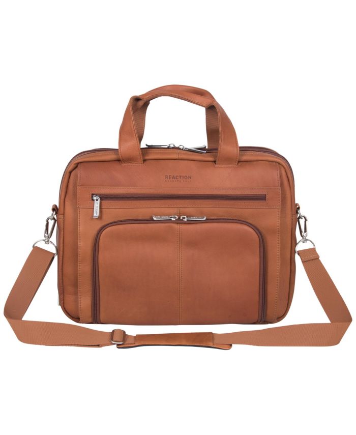 Kenneth Cole Reaction 15.6" Colombian Leather Laptop Business Portfolio & Reviews - Backpacks - Luggage - Macy's