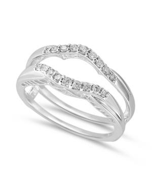 image of Diamond Enhancer Ring Guard (1/4 ct. t.w.) in 14K White Gold