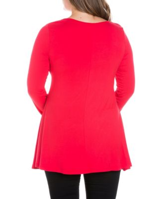 Women's Plus Size Poised Swing Tunic Top