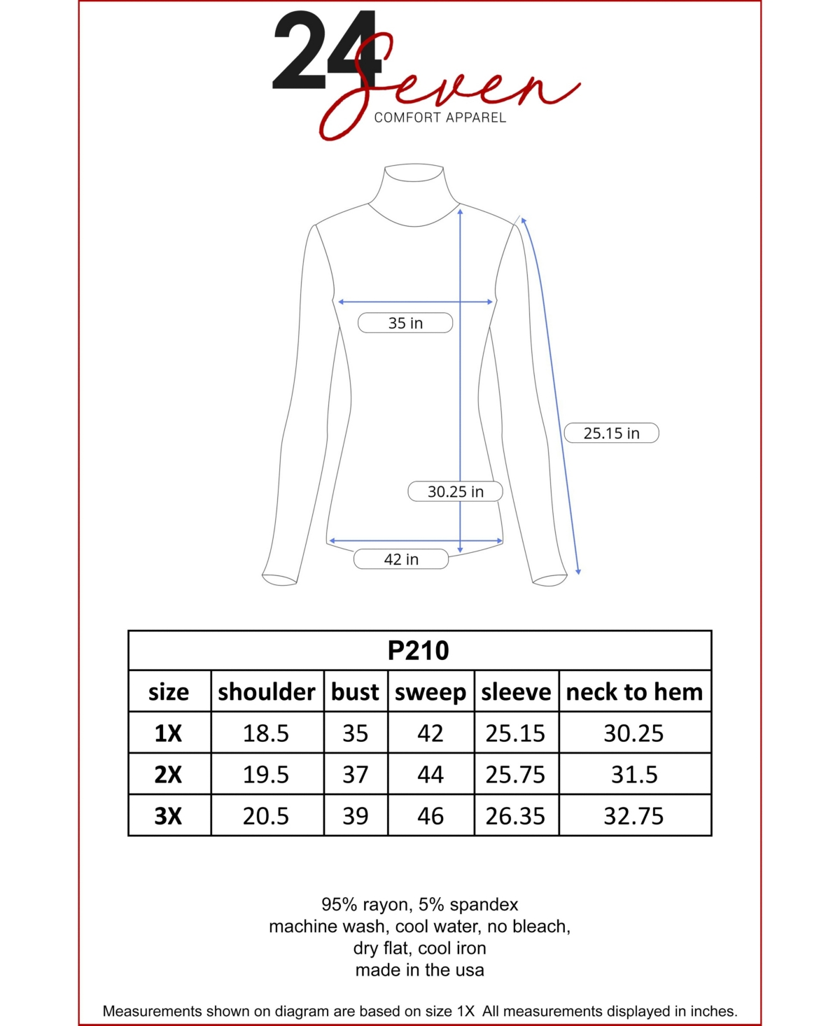 Women's Plus Size Classic Turtleneck Top