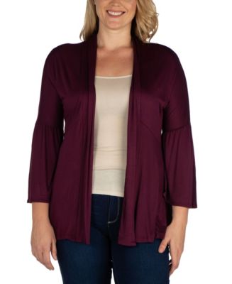 Plus size 2024 burgundy cardigan