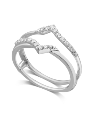 image of Diamond Enhancer Ring Guard (1/5 ct. t.w.) in 14K White or Yellow Gold