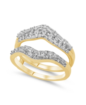 image of Diamond Enhancer Ring Guard (1 ct. t.w.) in 14K White or Yellow Gold
