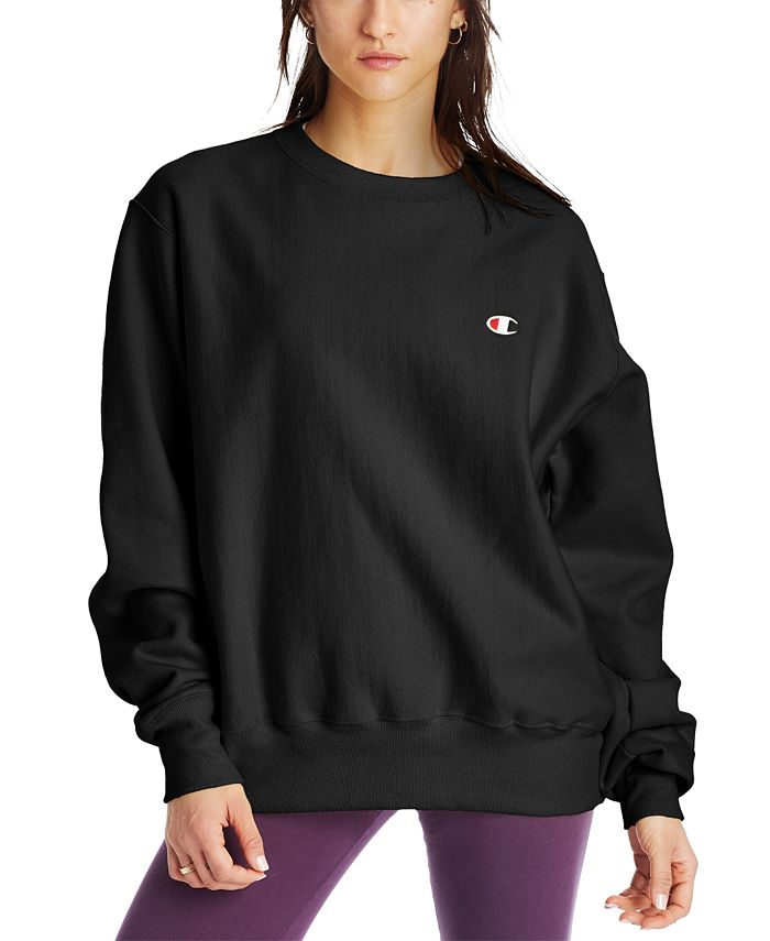 Champion Women's Boyfriend Logo Sweatshirt & Reviews - Tops - Women - Macy's