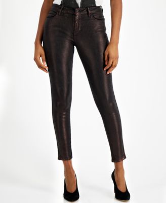 guess coated skinny jeans