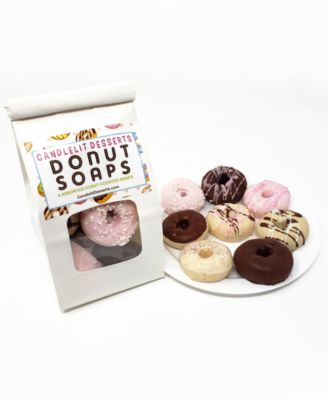 Candlelit Desserts - Bakery Bag of 8 Assorted Scented Mini Donut Soaps