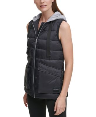 calvin klein performance hooded vest