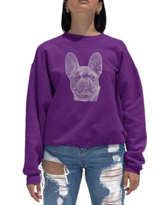 Women's Word Art Crewneck French Bulldog Sweatshirt