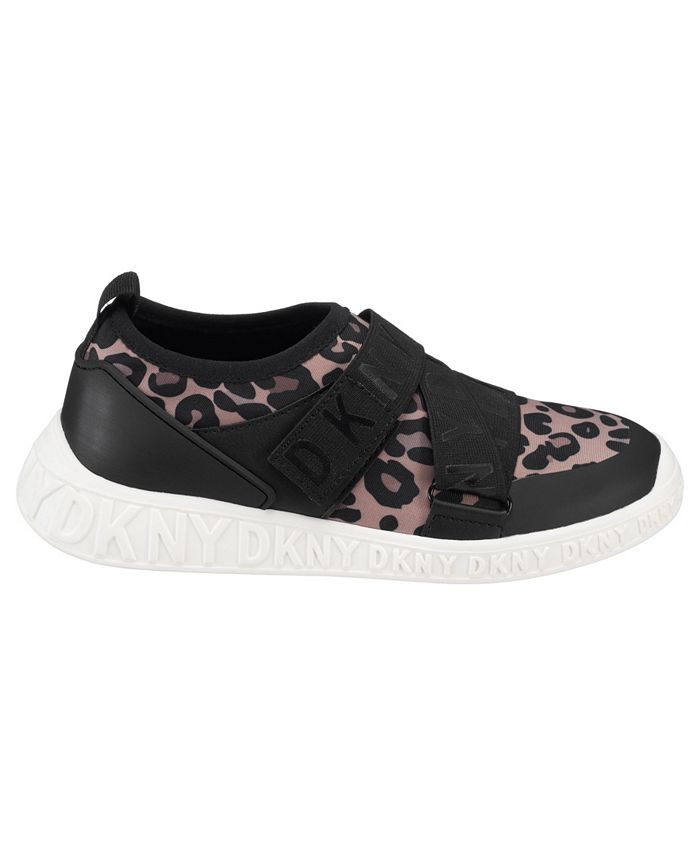 DKNY Little Girls Leopard Slip On Strap Sneakers Shoe Macy's