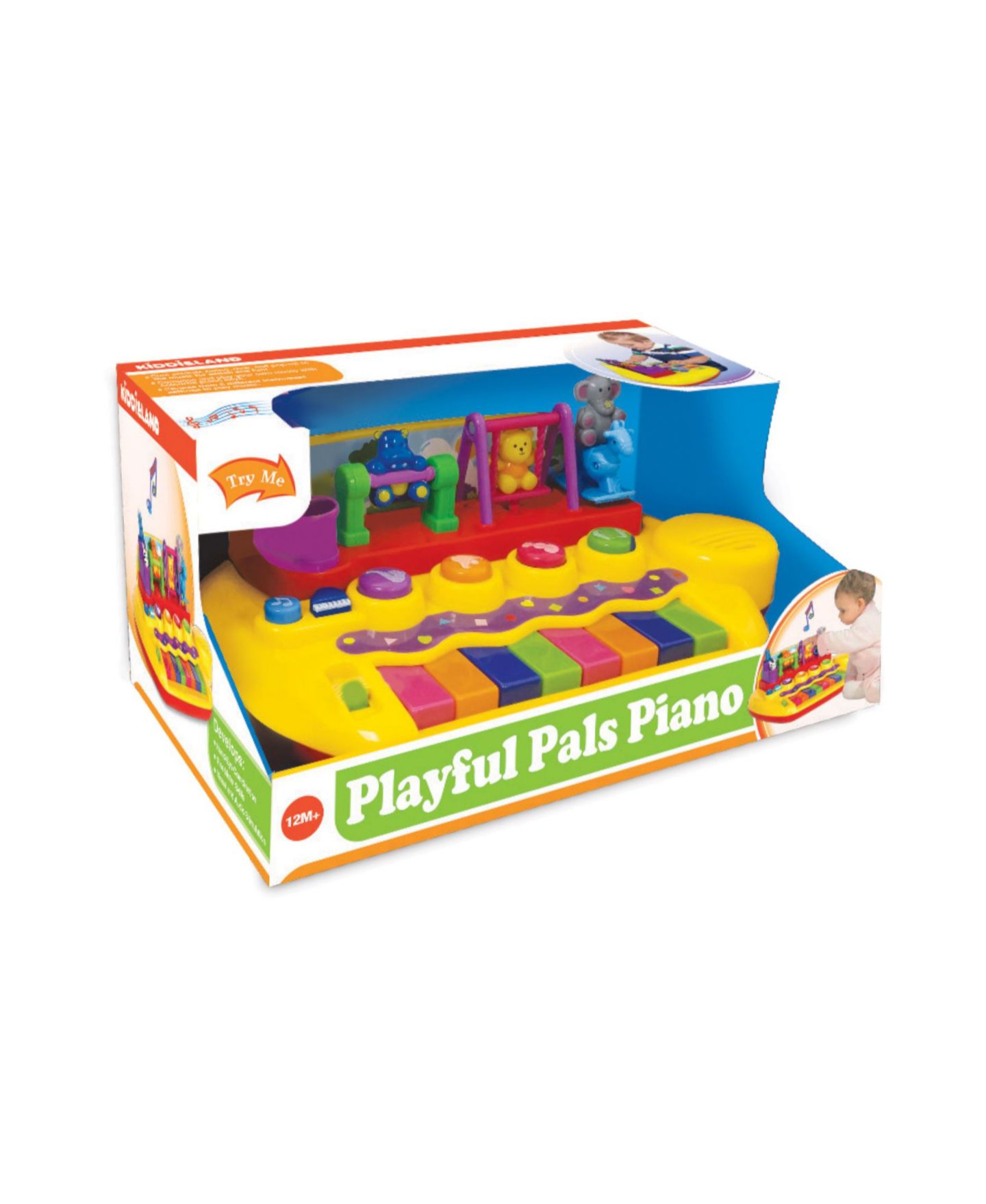 Игрушечное пианино Kiddieland Playful Pals, цвет: Разноцветный — фото 3