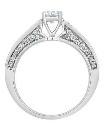 Macy's - Diamond Engagement Ring (3/4 ct. t.w.) in 14k White Gold