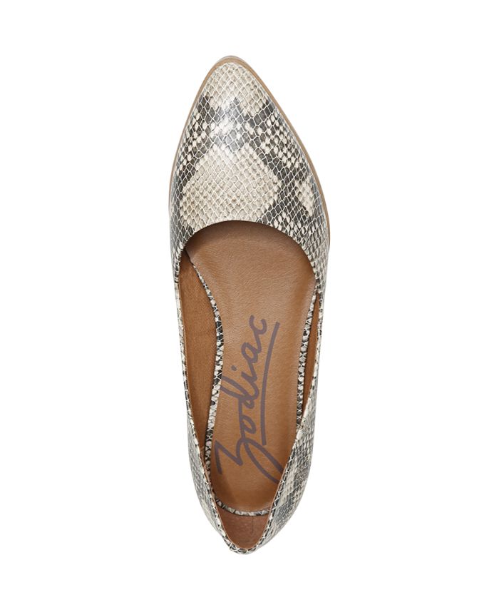 zodiac hill pointed toe flat