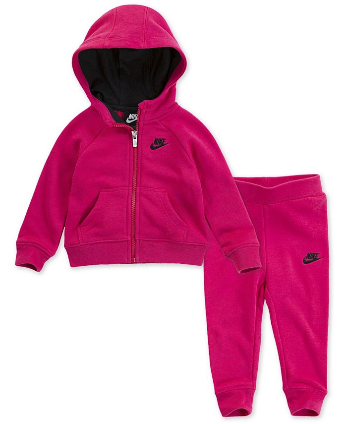 Nike Baby Girls Hoodie and Joggers Set - Macy's