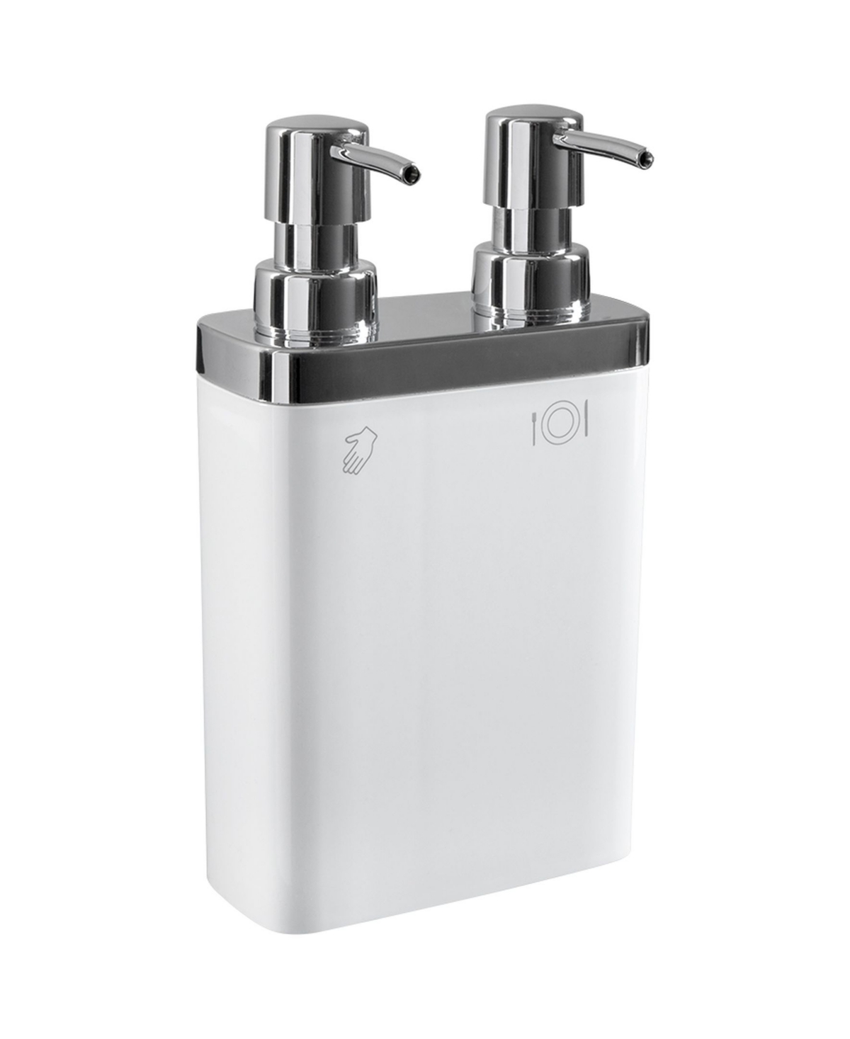 Dual Pump Soap Lotion Dispenser - White